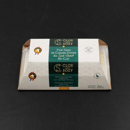 Foie gras de canard entier mi-cuit, Le clos Saint Sozy (500 g)