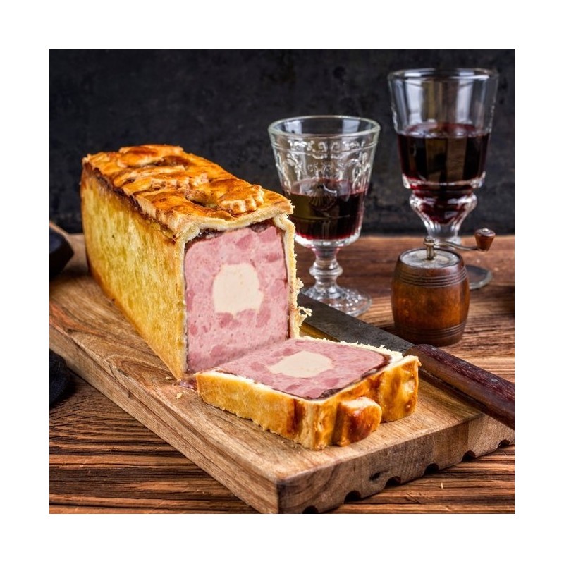 Pâté en croûte aux 3 viandes et foie gras (25%)