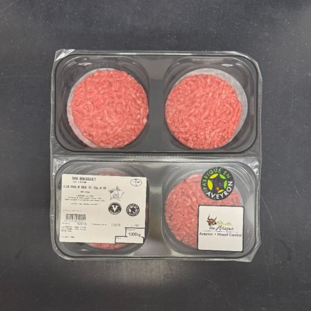 8 steaks hachés 15% MG 125g