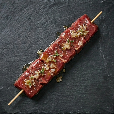 Brochette de boeuf marinée...