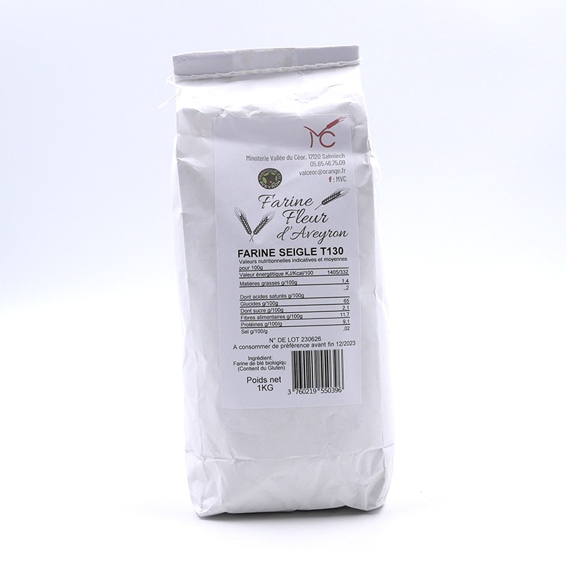 Farine de seigle T130 1kg Farine de seigle T130 1kg