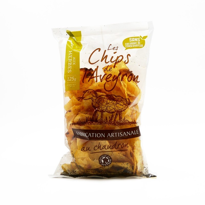 Chips de l'Aveyron aux herbes Chips de l'Aveyron aux herbes