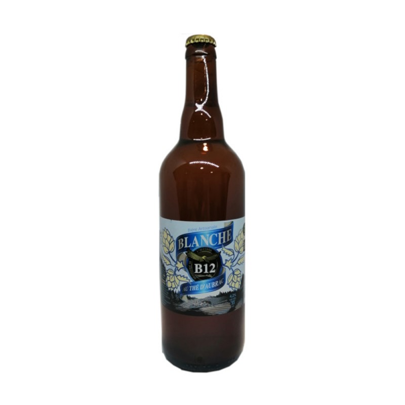 Bière B12 Blanche au Thé d'Aubrac 75cl