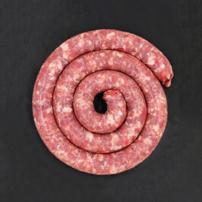 Saucisse à griller de Porc de l'Aveyron fabrication maison Saucisse à griller de Porc de l'Aveyron fabrication maison