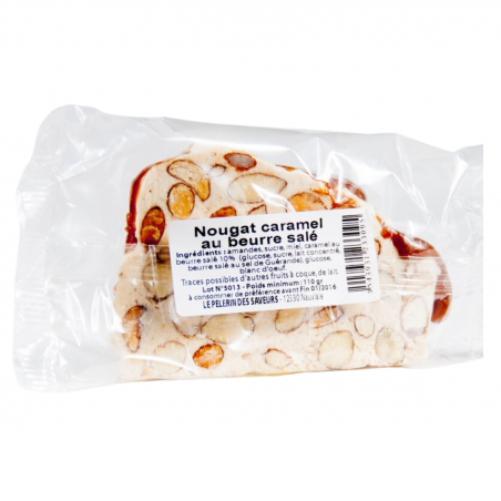 Part de nougat au caramel