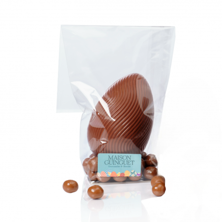 Œuf strié au chocolat au lait