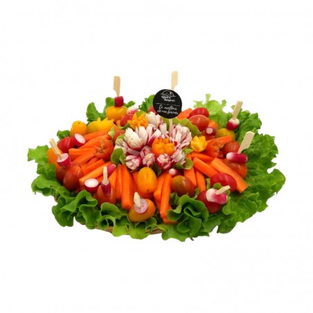 Le plateau de crudité à la...