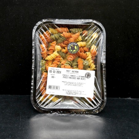 Fusilli tomate épinard