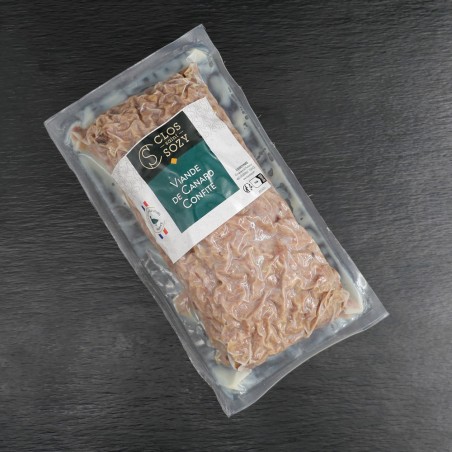 Viande de canard confite...