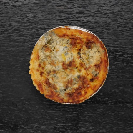 Quiche de poireaux au Roquefort
