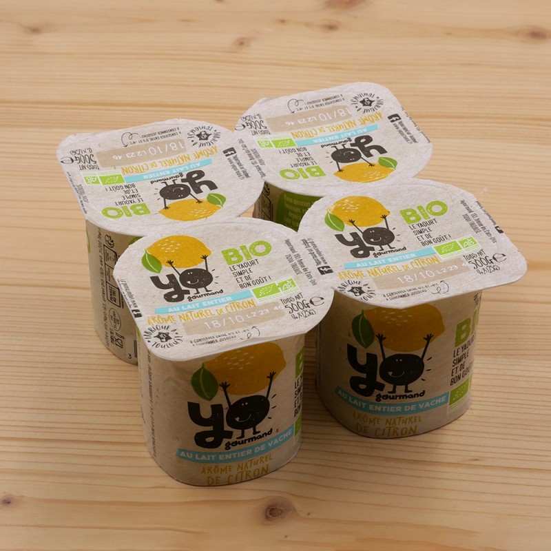 Yaourts bio au citron Yaourts bio au citron