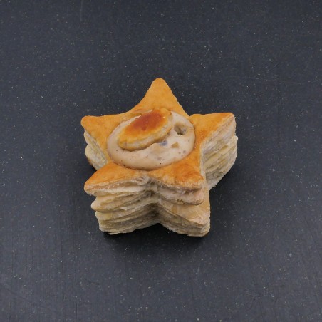 Feuilleté étoile poulet et morilles
