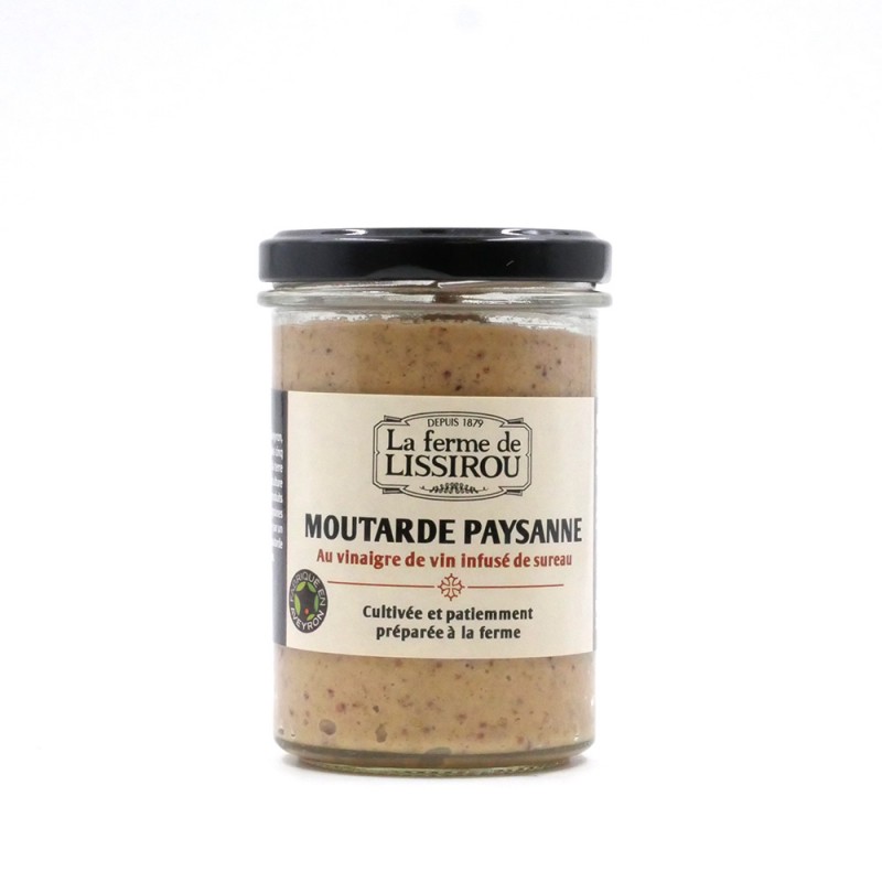 Moutarde de l'Aveyron au vinaigre infusé de sureau Moutarde de l'Aveyron au vinaigre infusé de sureau
