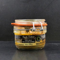 Terrine foie gras entier 120gr Canards élevés et gavés dans l‘Aveyron