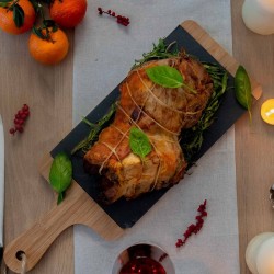 Gigot d'agneau au basilic désossé