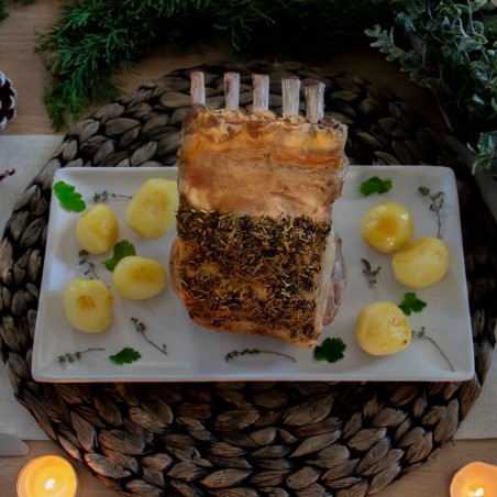 Carré d'agneau aux herbes