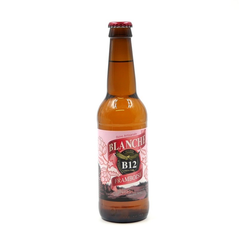 Bière B12 blanche à la framboise