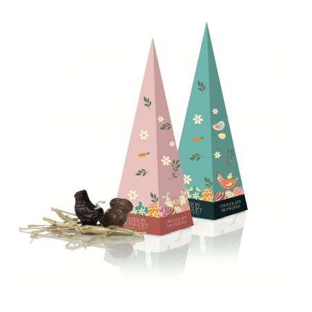 Cône garni de chocolats
