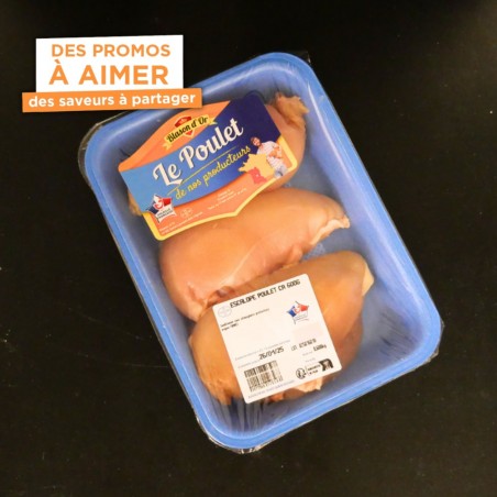 Escalopes de poulet certifié