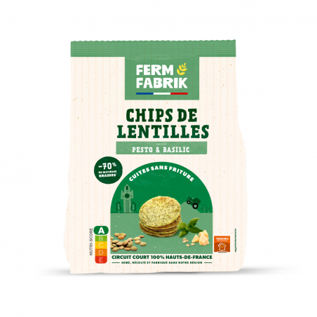 Chips de lentilles - pesto...