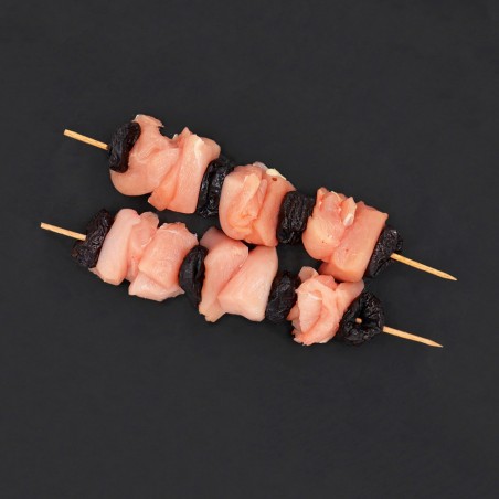 Brochette de poulet pruneaux