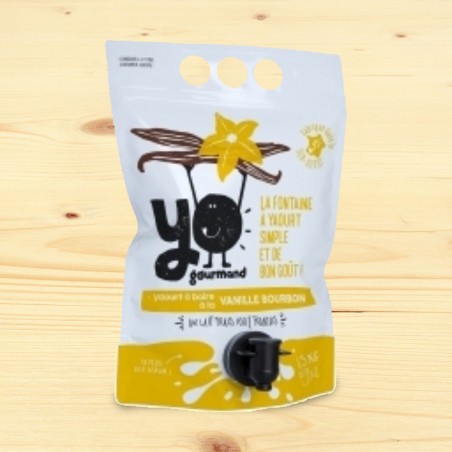 Fontaine de yaourt à la vanille