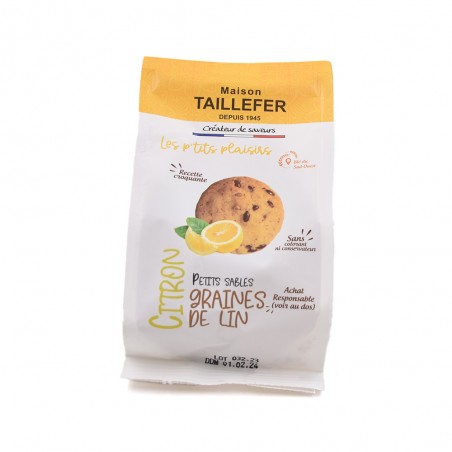 Petits sablés au graines de lin et citron