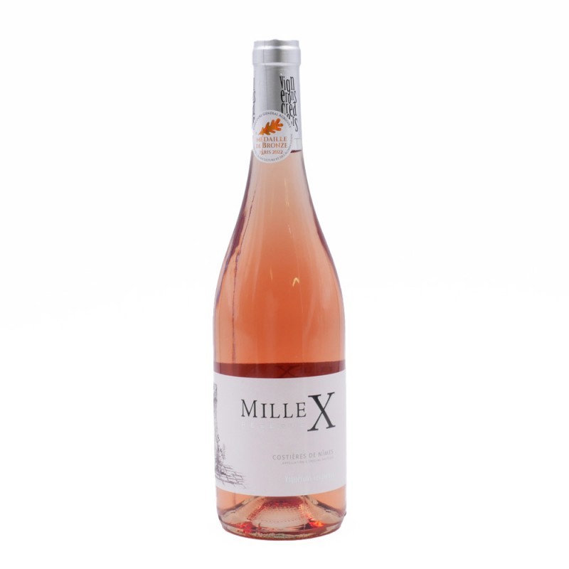 Mille X rosé - AOP Costières de Nîmes Mille X rosé - AOP Costières de Nîmes