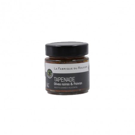 Tapenade d'olive noire et poivron 110g