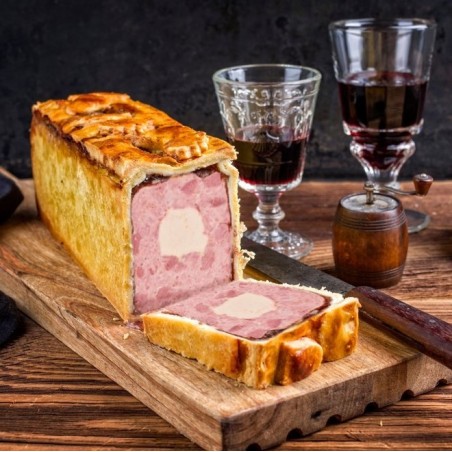 Pâté en croûte aux 3 viandes et foie gras (25%)