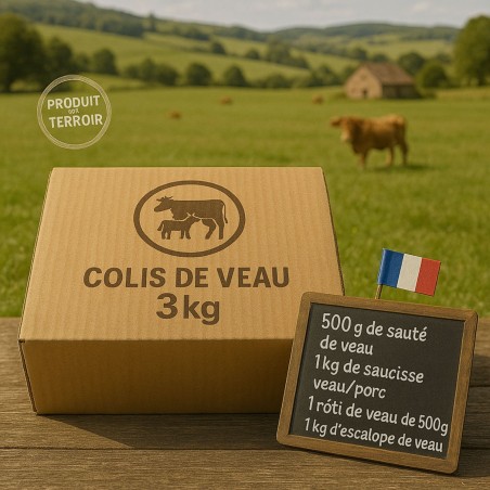 Colis de veau d'Aveyron de 3kg