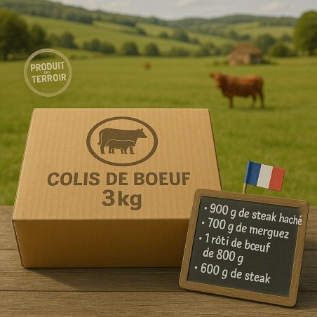 Colis de bœuf de 3kg