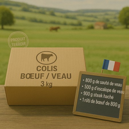 Colis de bœuf et de veau de...