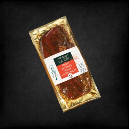 Magret de canard mariné à...