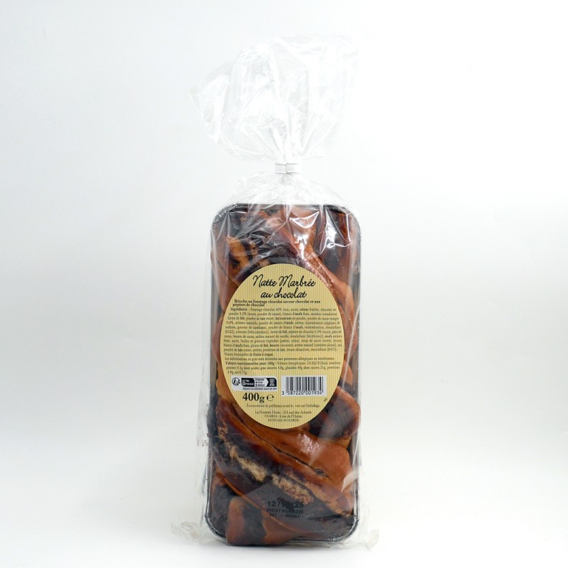 Natte marbrée au chocolat Natte marbrée au chocolat
